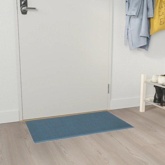 IKEA KLAMPENBORG Door mat, indoor, blue - Picture 1 of 16